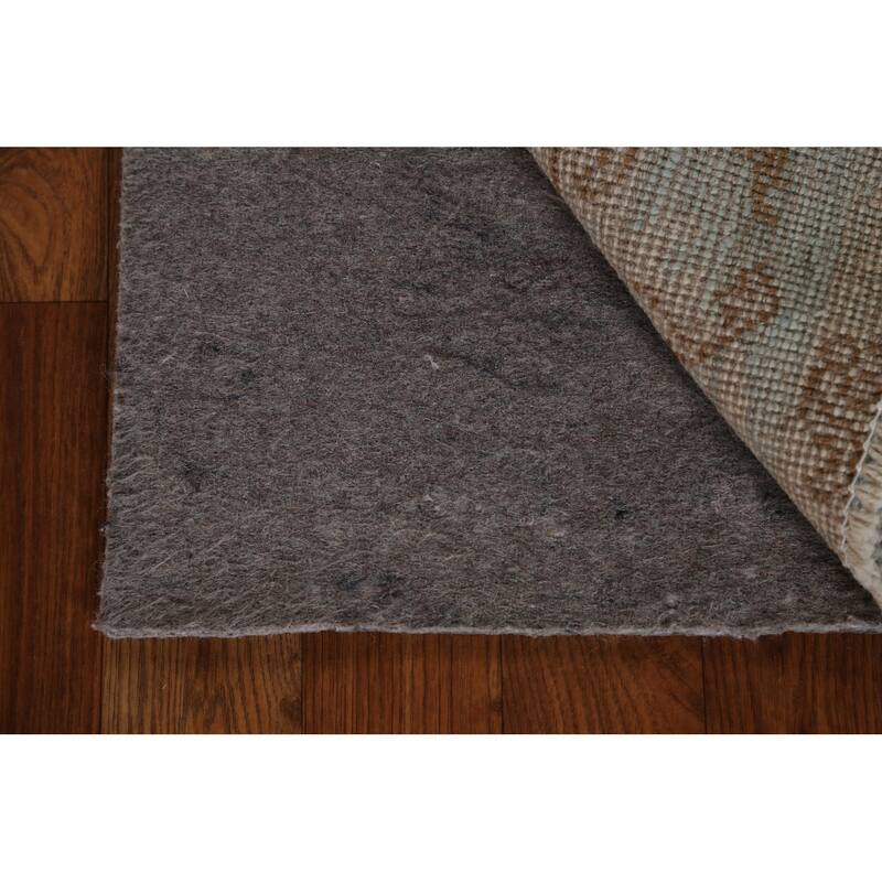 Hand Knotted Oriental 100% Wool Carpet Transitional Geometric Beige & Ivories Oushak Area Rug - 3' 11'' X 3' 0''