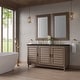 preview thumbnail 15 of 33, James Martin Vanities Portland 60" Double Vanity, Whitewashed Walnut