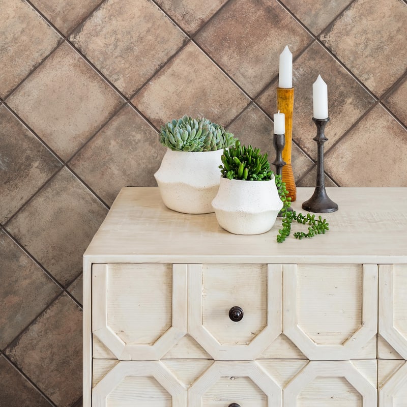 Merola Tile D'Anticatto Marrone 8-3/4" x 8-3/4" Porcelain Floor and Wall Tile