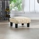 preview thumbnail 2 of 130, The Curated Nomad Performance Fabric Stardust Square Upholstered Footstool Ottoman