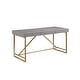 preview thumbnail 10 of 11, Vaiz Modern 60-inch Metal 3-Drawer Computer Desk with Drawers by Furniture of America