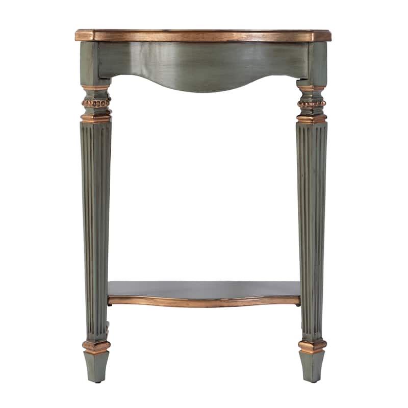Cheshire 22 in. W Rectangular Wood Ballerina Console Table with Open Shelf