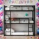 preview thumbnail 2 of 18, Twin Size Metal Triple Bunk Bed,Space Saving,No Box Spring Required,Easy Assembly,2 Color
