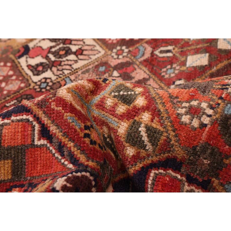 ECARPETGALLERY Hand-knotted Kayseri Vintage Dark Red Wool Rug - 7'2 x 9'7