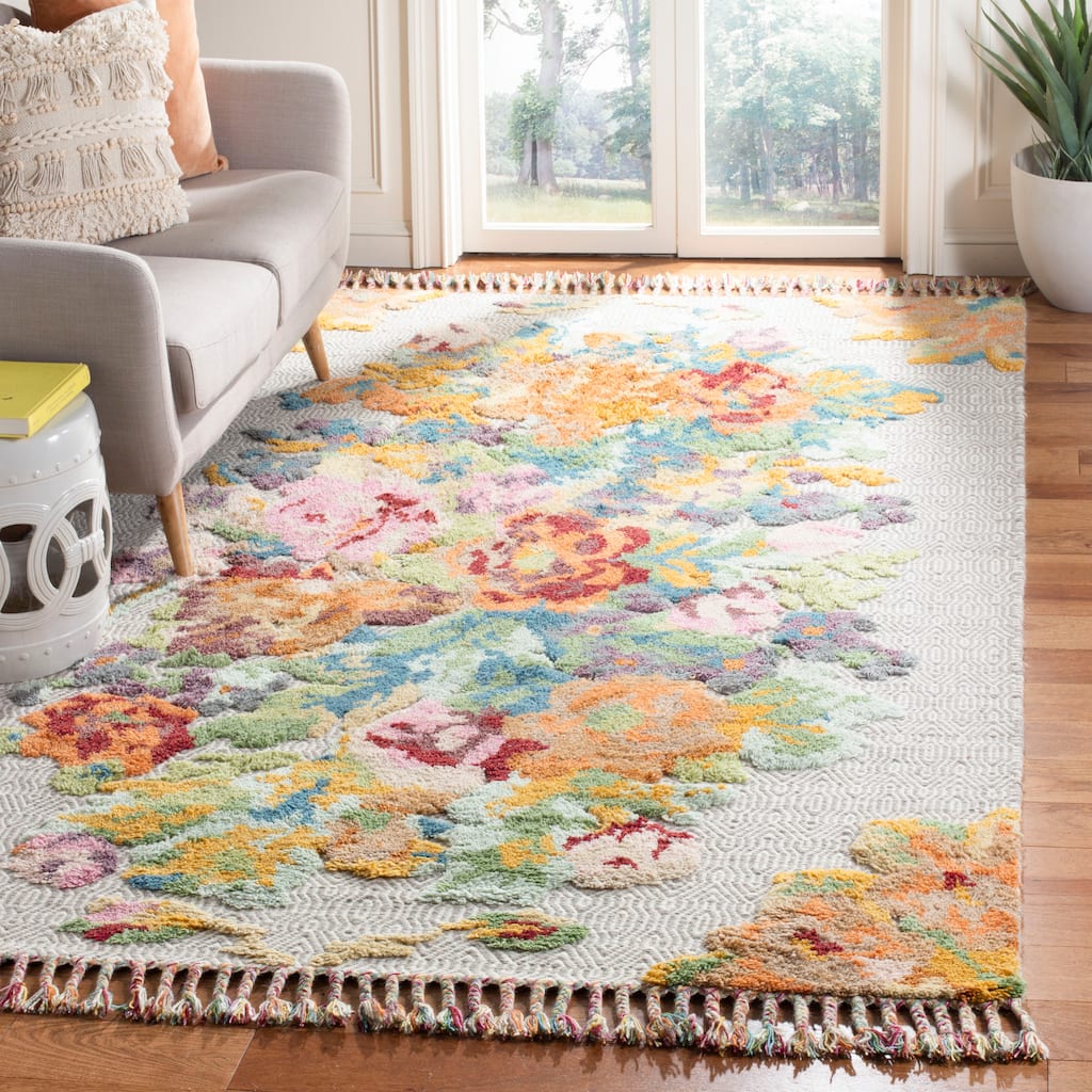 SAFAVIEH Hand-knotted Kenya Vasilia Southwestern Tribal Wool Rug