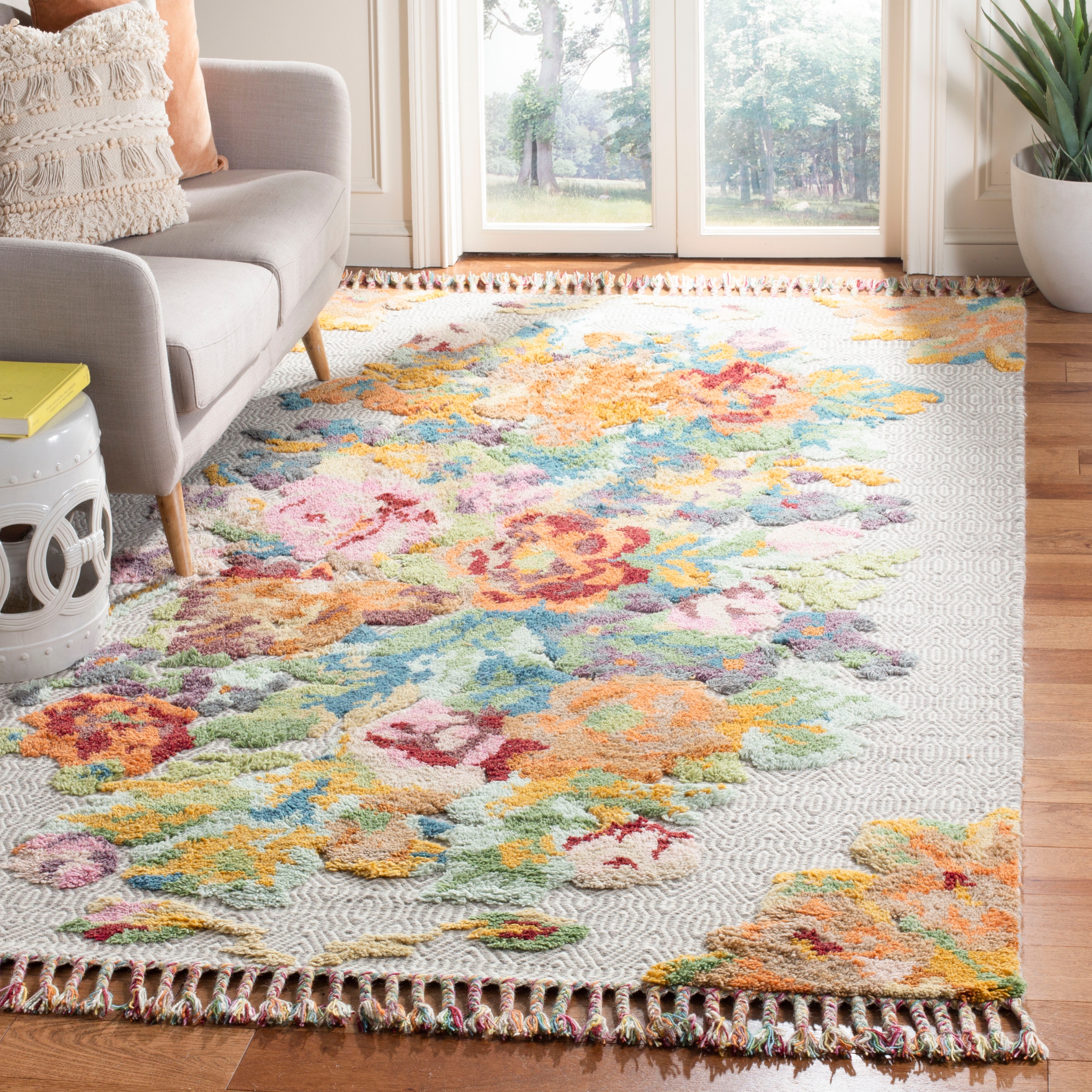 SAFAVIEH Hand-knotted Kenya Vasilia Southwestern Tribal Wool Rug