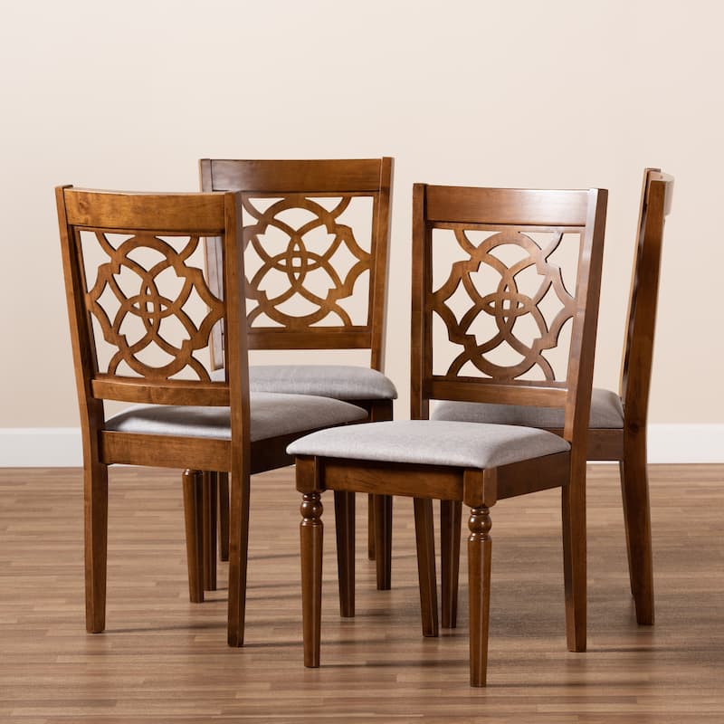 Lylah Modern and Contemporary 4-Piece Dining Chair Set