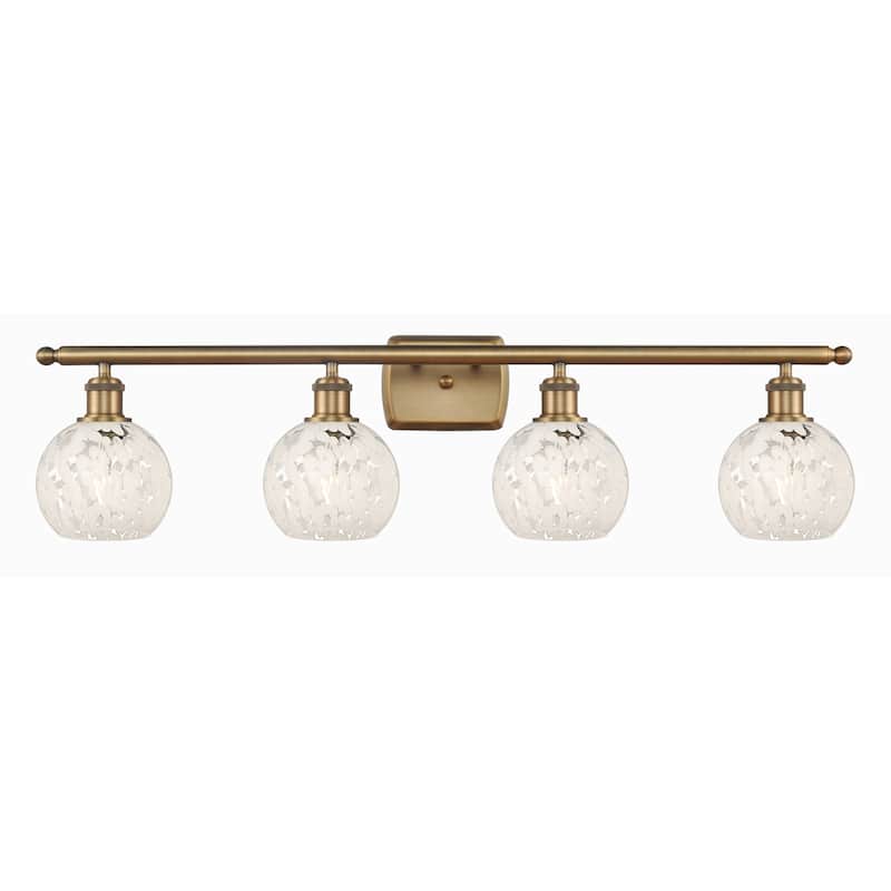 Innovations Lighting 516-4W-9-36-White Mouchette-Bathroom Vanity Light