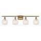 Option Brushed Brass / White Mouchette