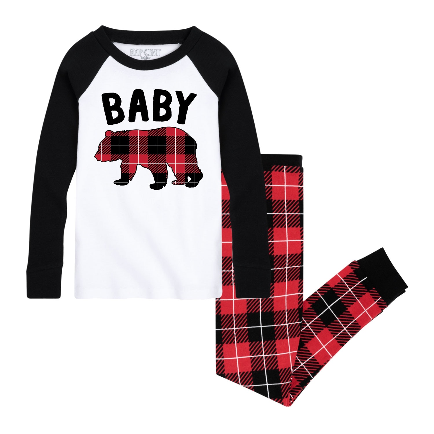 baby bear christmas pajamas