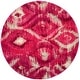 preview thumbnail 31 of 36, SAFAVIEH Monaco Farahnaz Boho Ogee Watercolor Rug 6'7" Round - Fuchsia/Cream - Round