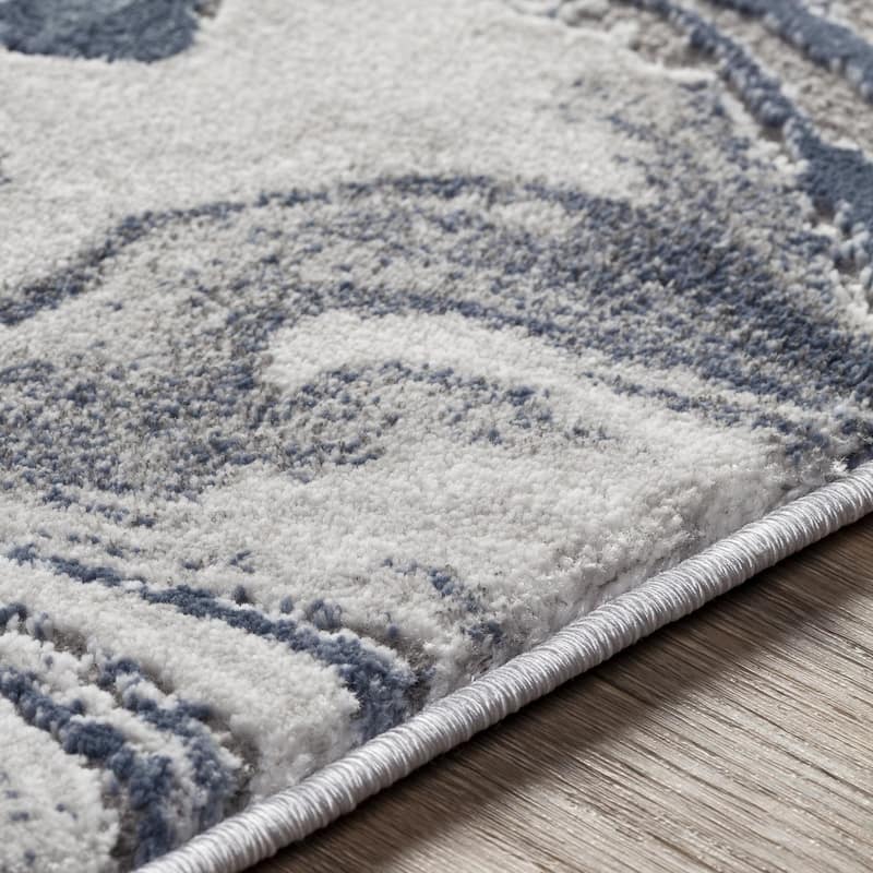 Livabliss Tibetan Modern Swirl Area Rug