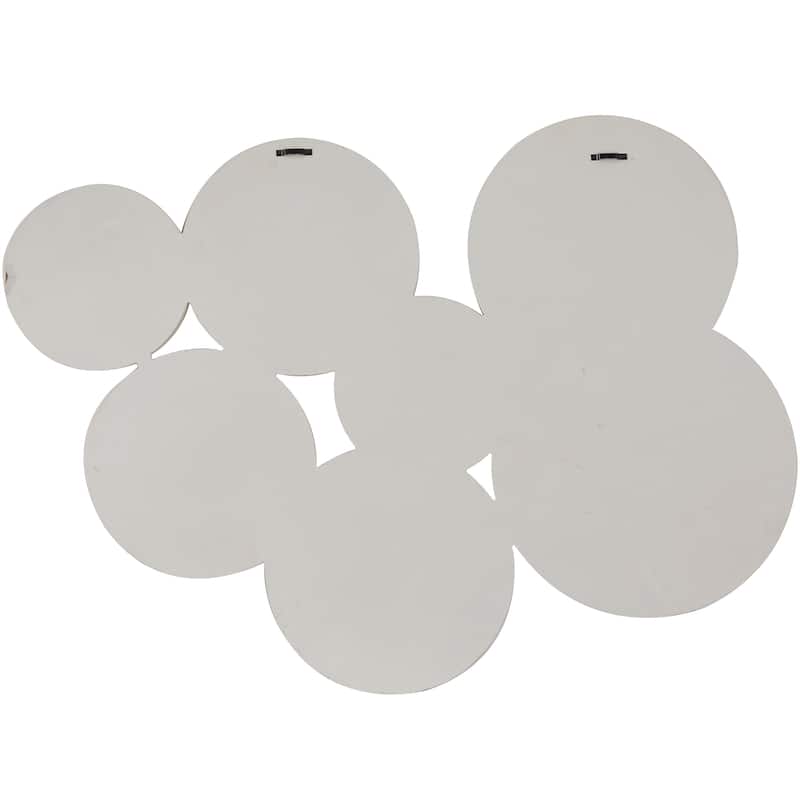 Delicate Wood Carved Pinwheel Plate Wall Decor - White or Black