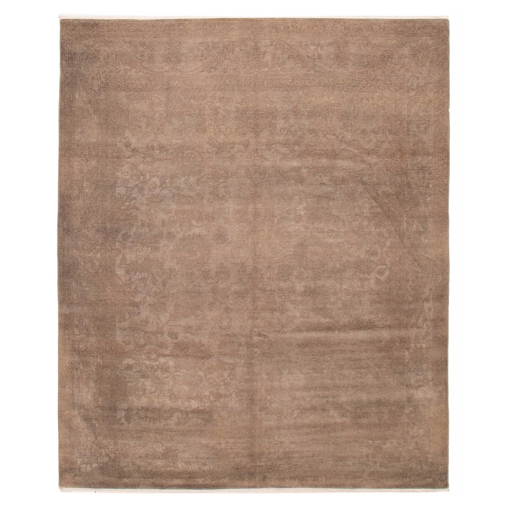 ECARPETGALLERY Hand-knotted Vibrance Grey Wool Rug - 8'1 x 10'0