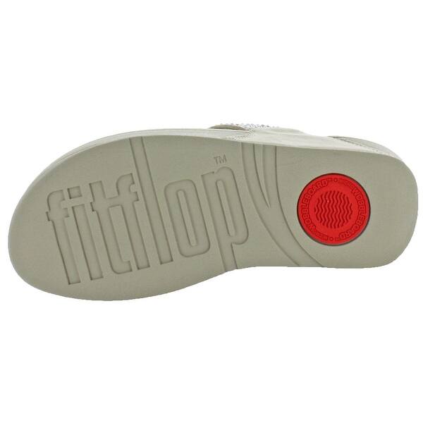 Shop Fitflop Flare Women S Rhinestone Thong Wedge Sandals Overstock 26965533