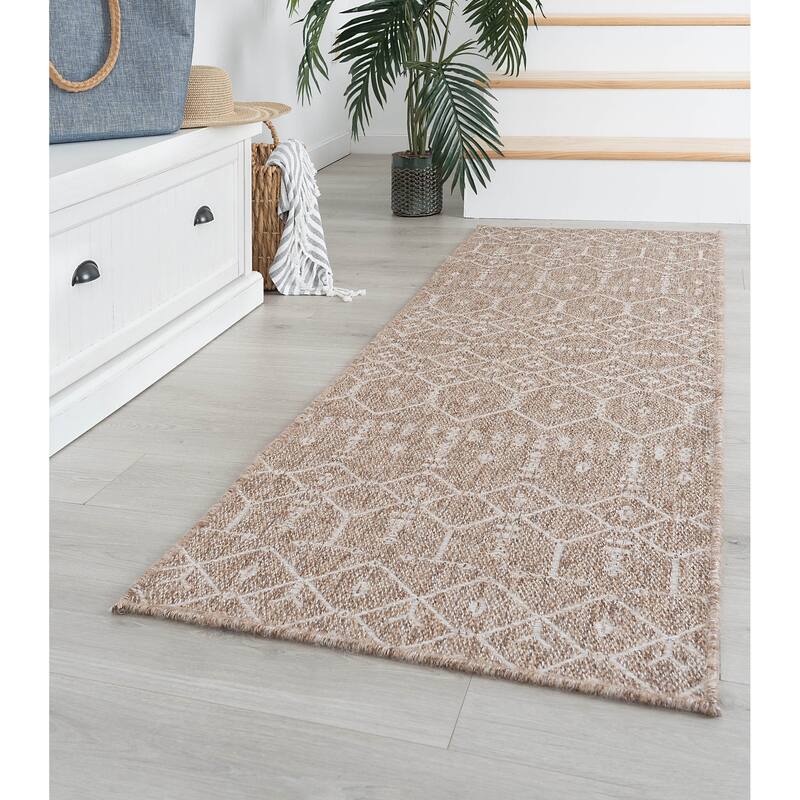 Seros Scandinavian Geometric Indoor/Outdoor Area Rug