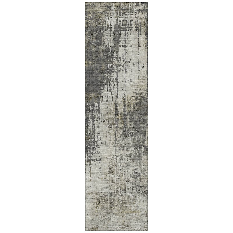 Machine Washable Indoor/ Outdoor Chantille Abstract Ombre Rug
