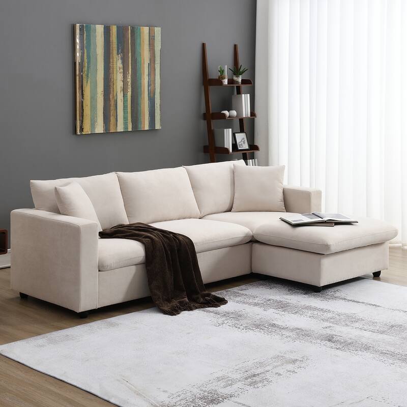 Modern Sectional Sofa L-shaped Couch Set