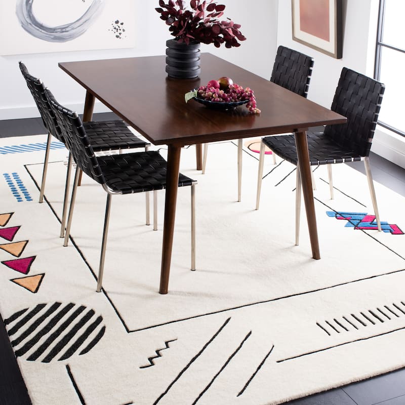 SAFAVIEH Handmade Fifth Avenue Aysu Mid-Century Modern Wool Rug