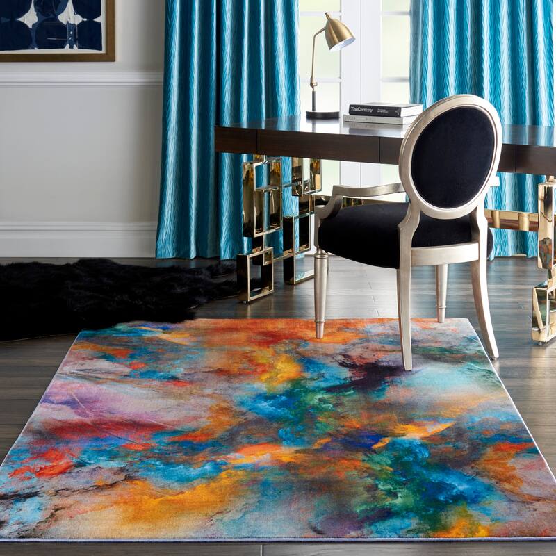 Nourison Le Reve Abstract Colorful Multi-colored Area Rug - 5'3" x 7'3" - Multi - Rectangle