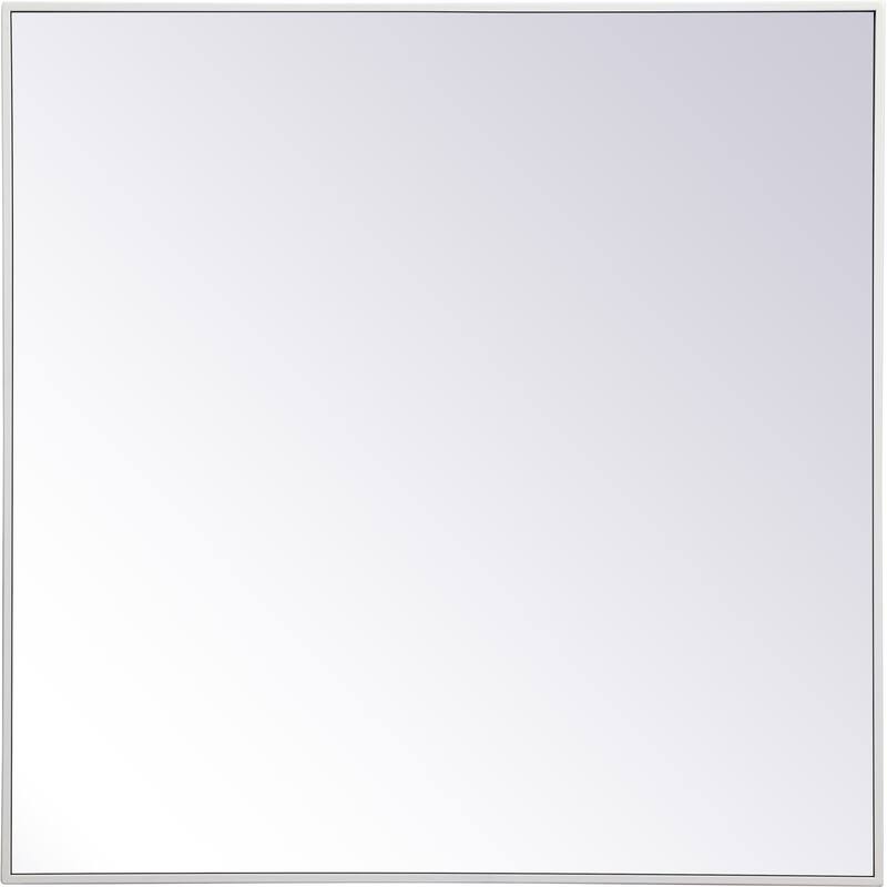 Elegant Lighting Eternity 36" x 36" Rectangular Beveled Metal Framed