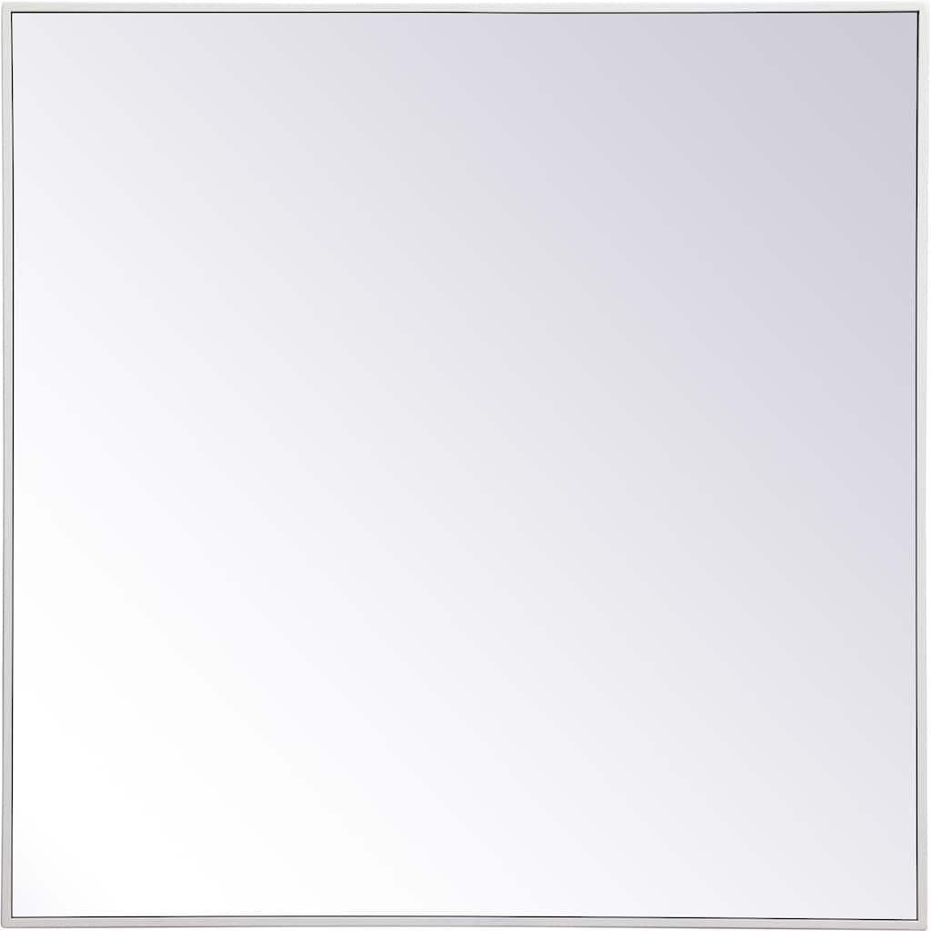 Elegant Lighting Eternity 36" x 36" Rectangular Beveled Metal Framed