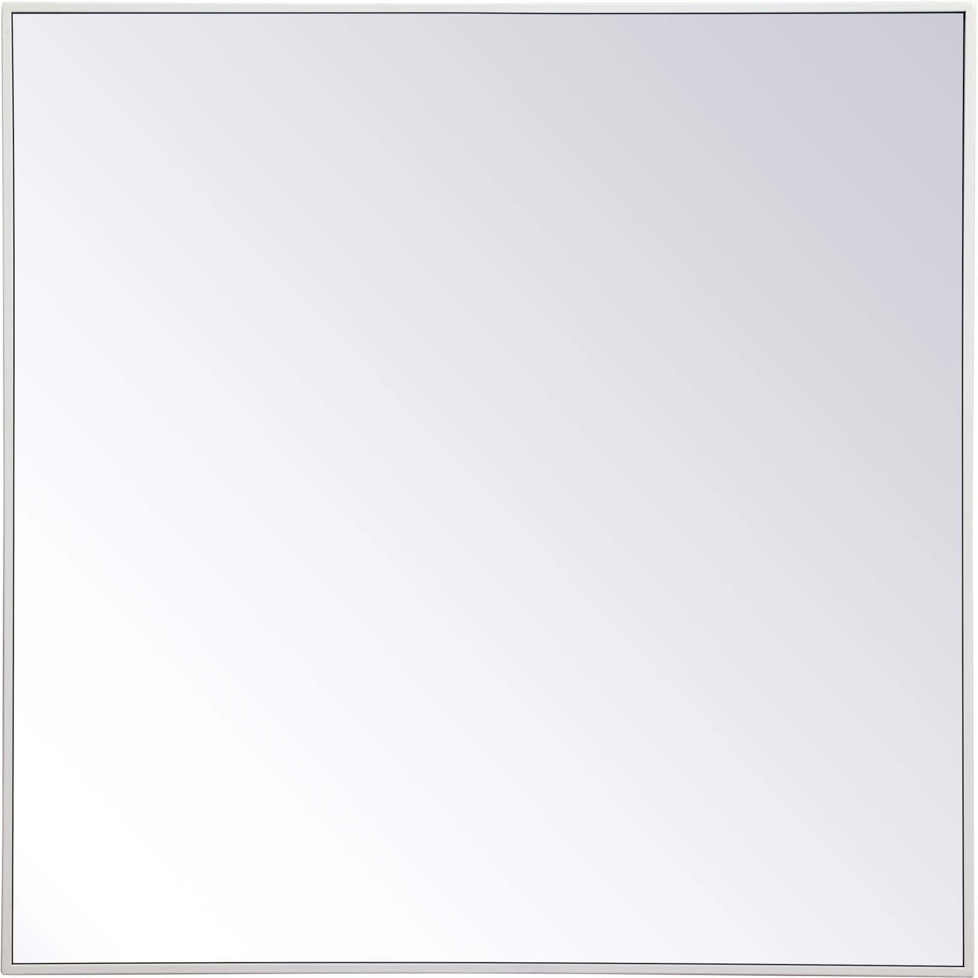 Elegant Lighting Eternity 36" x 36" Rectangular Beveled Metal Framed
