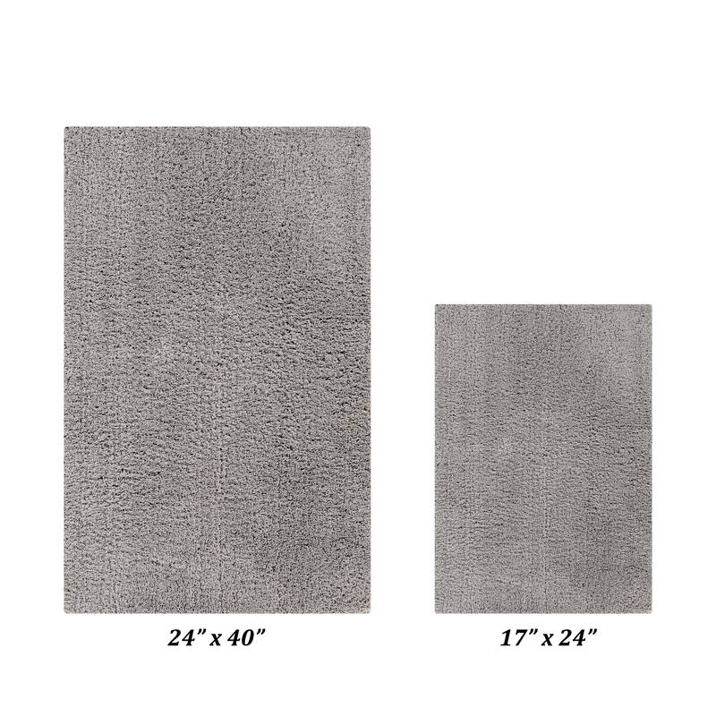 Better Trends Bath Rug Set 100% Micro Polyester Tufted Anti-Skid Latex Backing Bathroom Rugs for Shower, Sink Mats Micro Plush