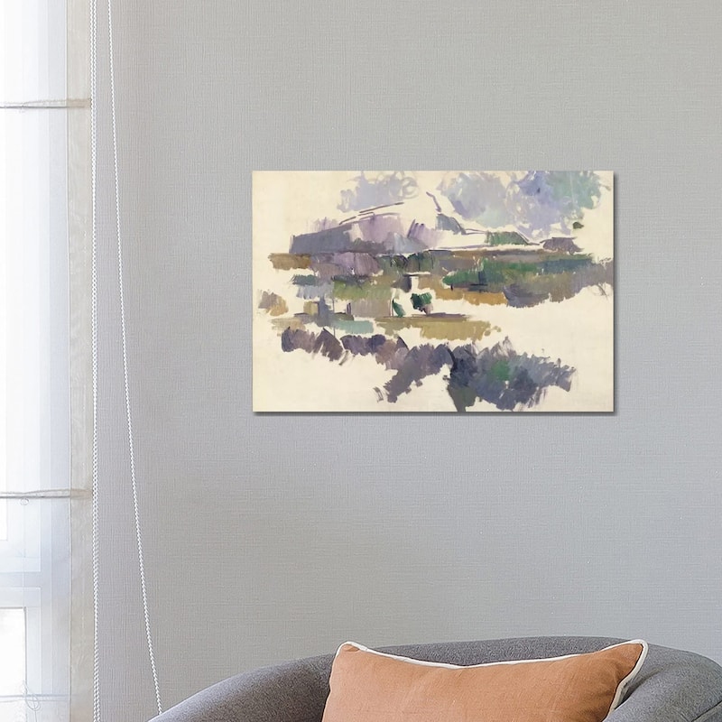 iCanvas "Montagne Sainte-Victoire, 1904-05" by Paul Cezanne Canvas Print - 18x26x1.5