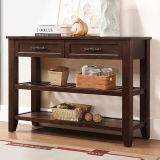 Coffee Table Console Table with Drawers Home Office Table