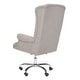 preview thumbnail 7 of 7, SAFAVIEH Ian Linen Chrome Leg Swivel Office Chair - 24.2" x 27.2" x 46.1"