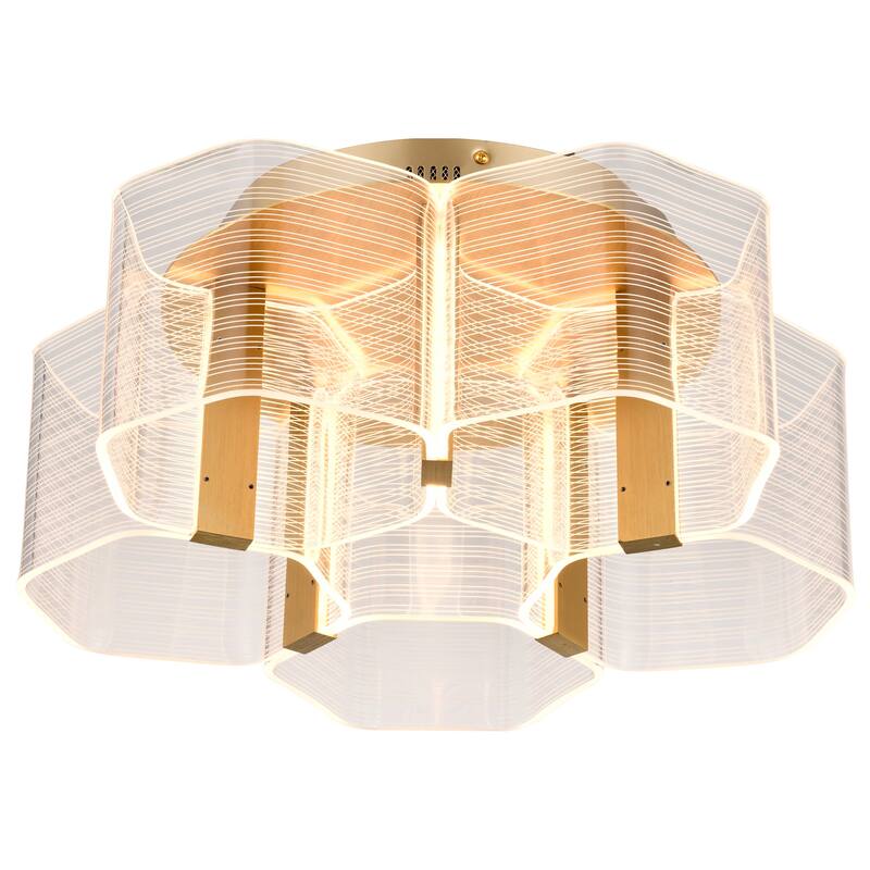 Nuvo Lighting 62/2401 Kenzo 18" Wide Semi-Flush LED Ceiling Fixture