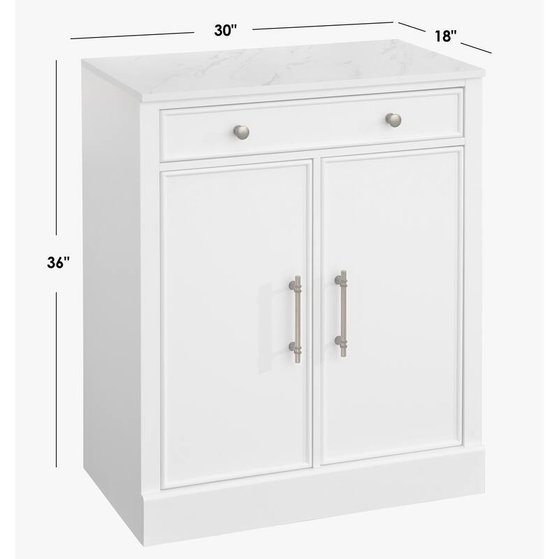 Lifestorey Monza 2-Piece Buffet Hutch Set