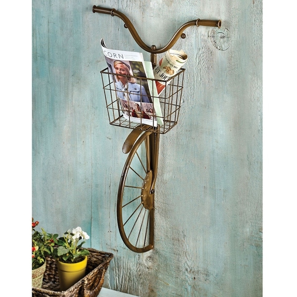hanging bike on wall for decoration