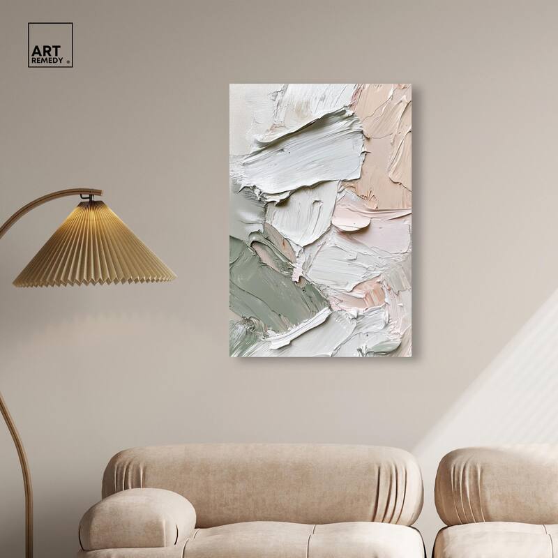 Creamy Contours I Canvas by Art Remedy, Gallery Wrapped