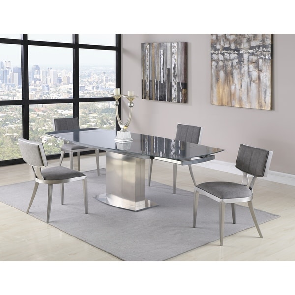 Round glass dining discount table for 8