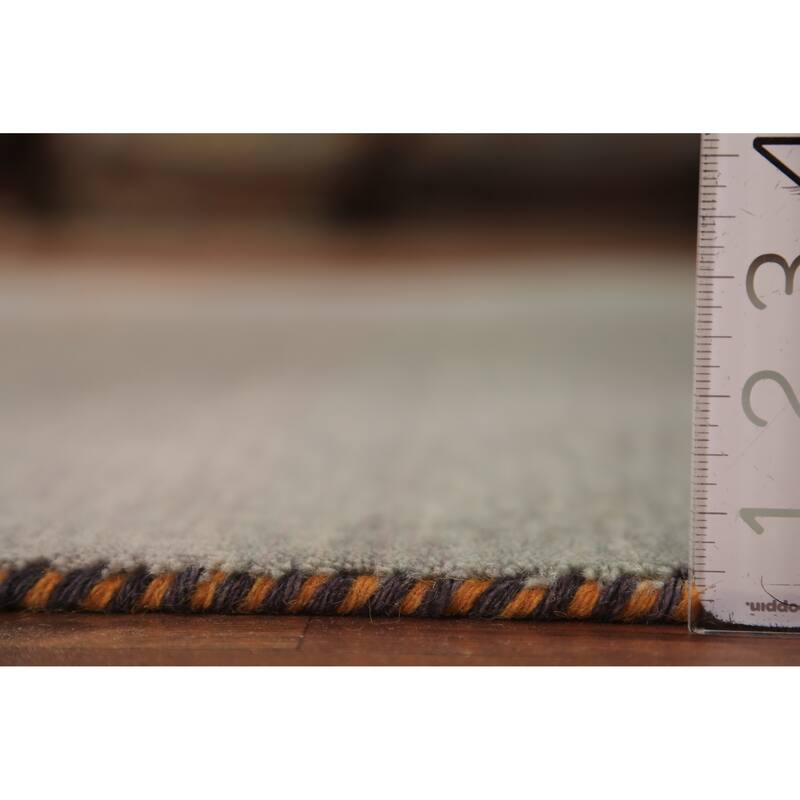 Striped Tribal Gabbeh Oriental Area Rug Handmade Wool Carpet - 4'10" x 7'10"