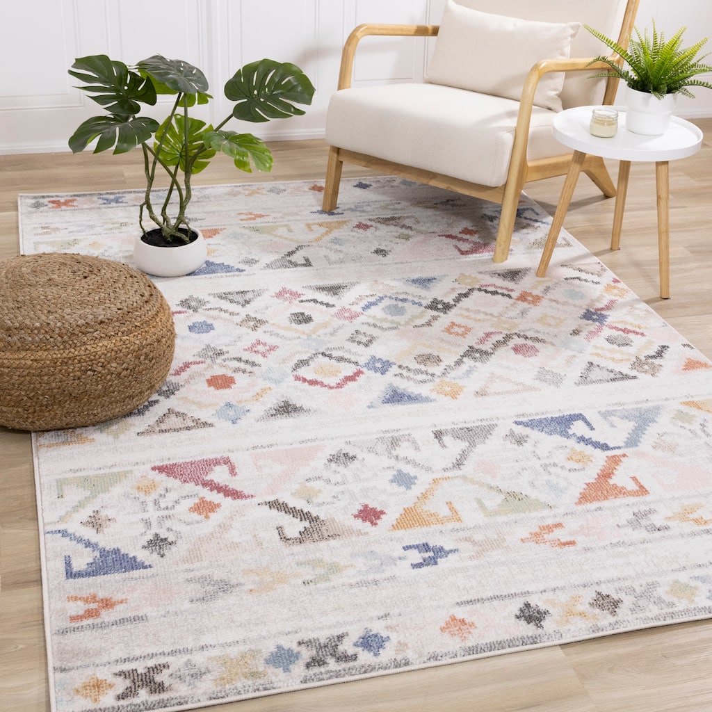 Fitzgerald Collection - Colorful Southwest Area Rug.