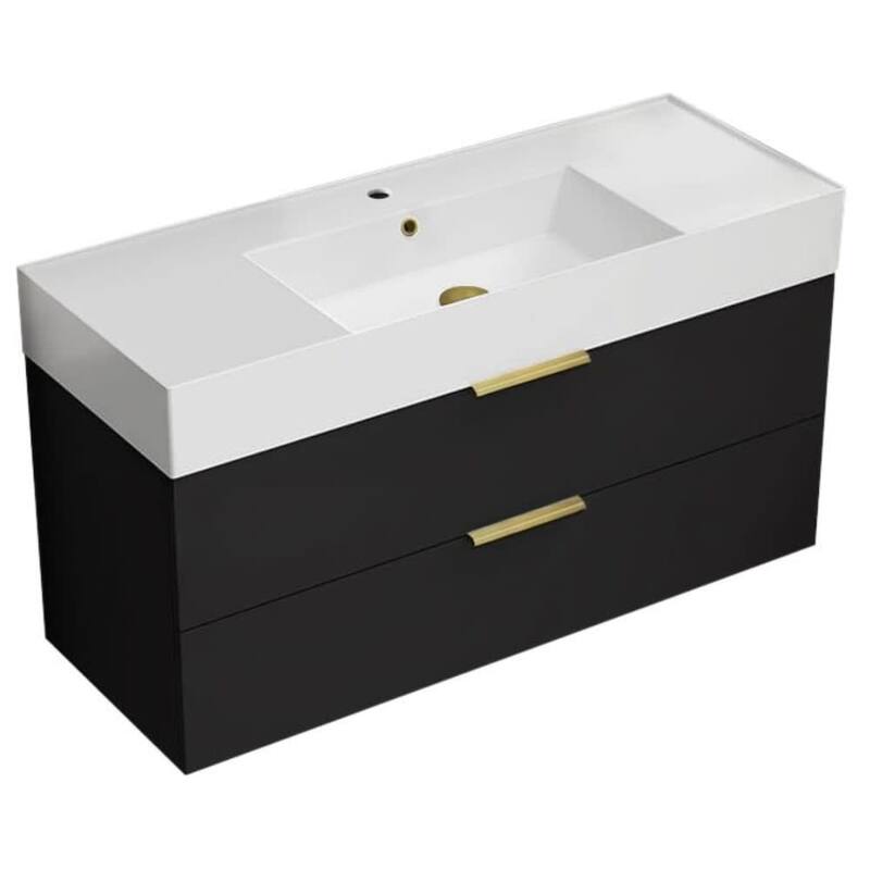 Nameeks Derin-4818-W Derin 48" Wall Mounted Single Basin Vanity Set