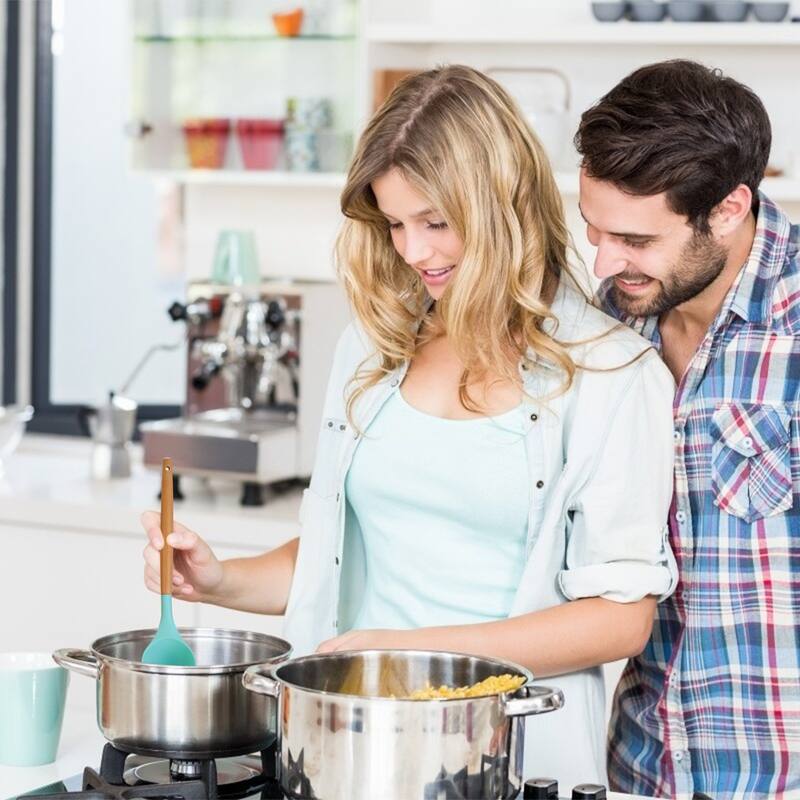 Silicone Stainless Steel 35-Piece Kitchen Utensil Set with Heat Resistant Handles