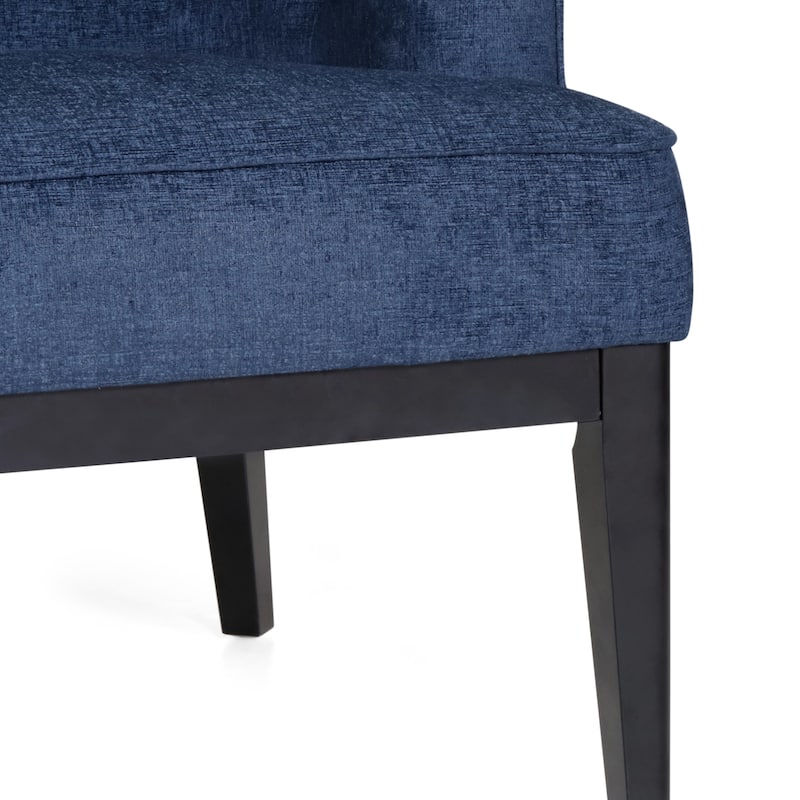 Clough Fabric or Faux Leather Tufted Accent Chair by Christopher Knight Home