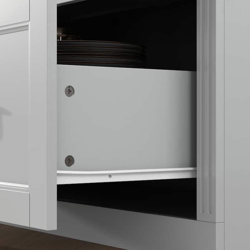 Modular Glass Doors Display Cabinet Combo Bookcase Home Office Pantry