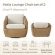 preview thumbnail 56 of 78, Patio Wicker Furniture Set Outdoor Rattan Bistro Set