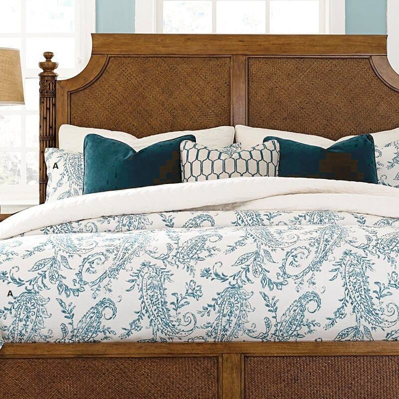 Kiera, Paisley, Turquoise, Duvet Cover - Turquoise - King