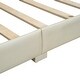 preview thumbnail 7 of 5, PU Queen Size and Twin XL Size Upholstered Platform Bed Mother & Child Bed,Beige