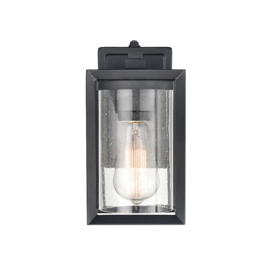 Millennium Lighting Wheatland 1 Light Outdoor Wall Sconce in Powder Coat Black
