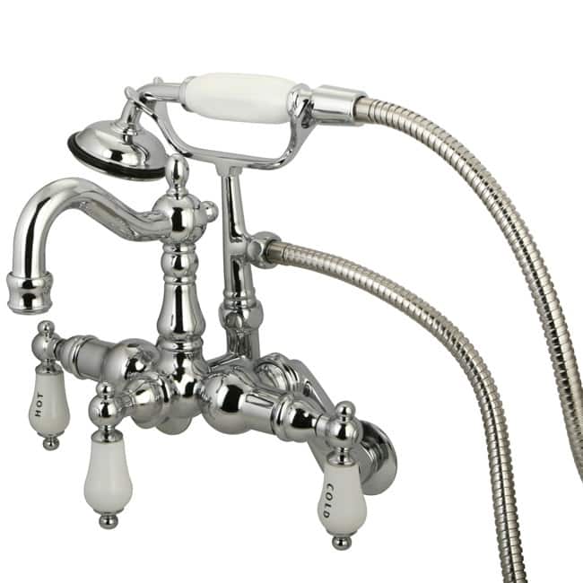 Kingston Brass Vintage Wall Mounted Clawfoot Tub Filler with Personal