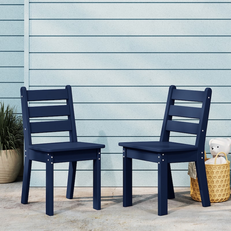 Polytrends Garden Party Kids Outdoor Dining Chair (Set of 2)