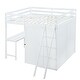 preview thumbnail 13 of 28, Merax Loft Bed with Wardrobe and Desk and Shelves