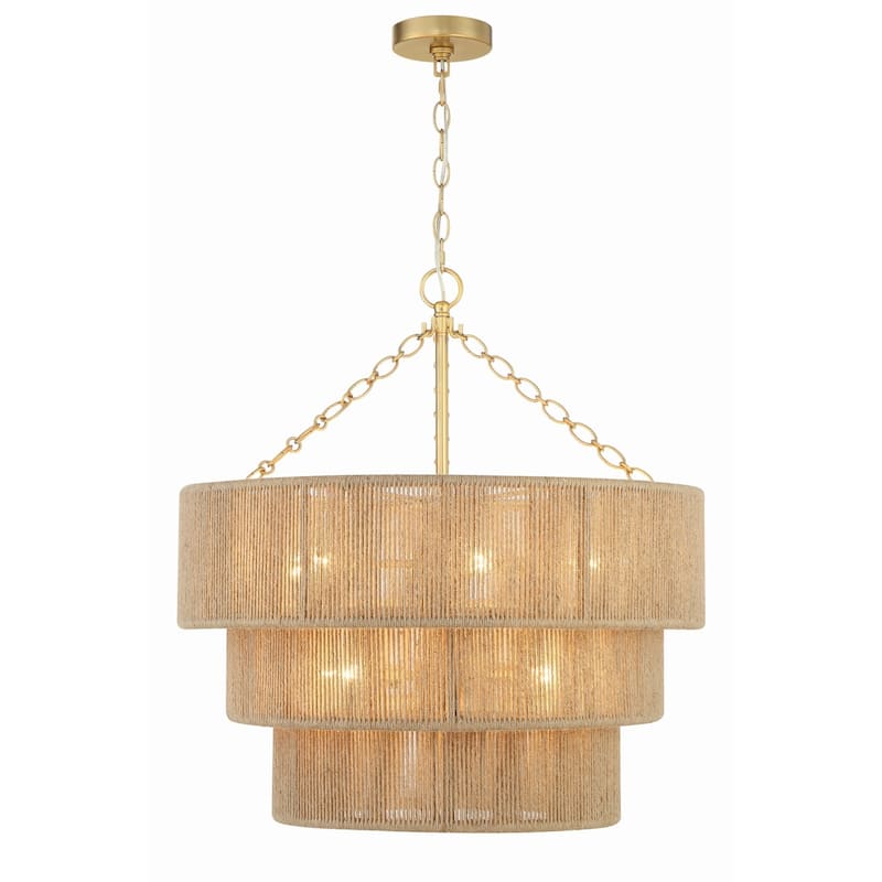 Crystorama Lighting Group SHY-10907 Shyla 10 Light 24" Wide Drum